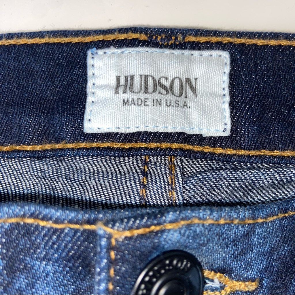 Hudson Jeans Size 25 Nico Super Skinny Midrise Denim Unique Dark Blue Wash Out — image 7 of 8